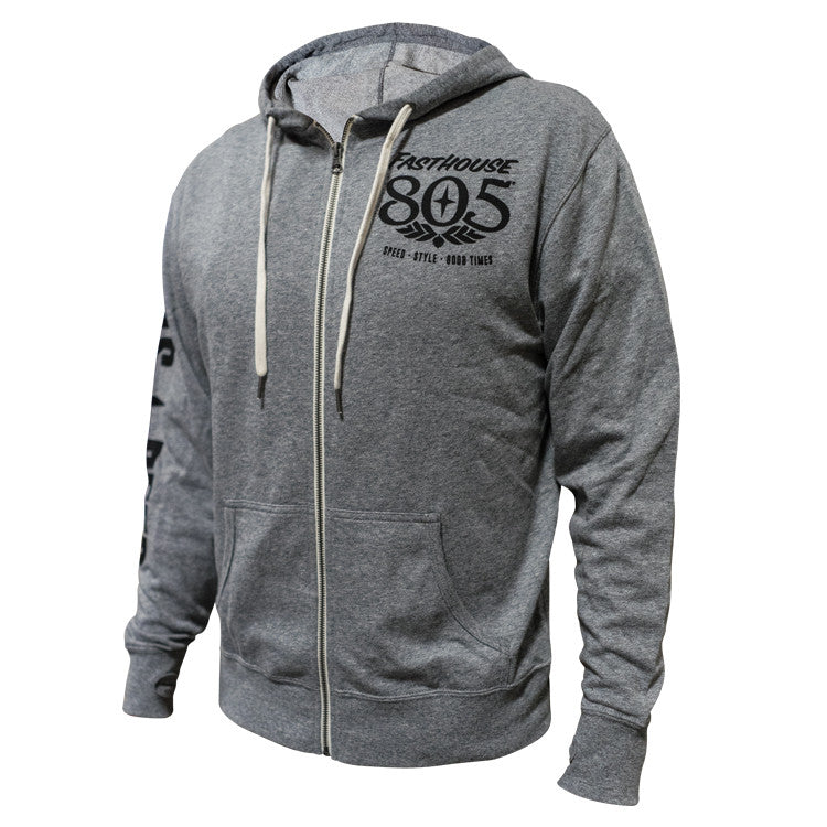 Fasthouse - 805 Good Times Zip Up Hoodie - Grey