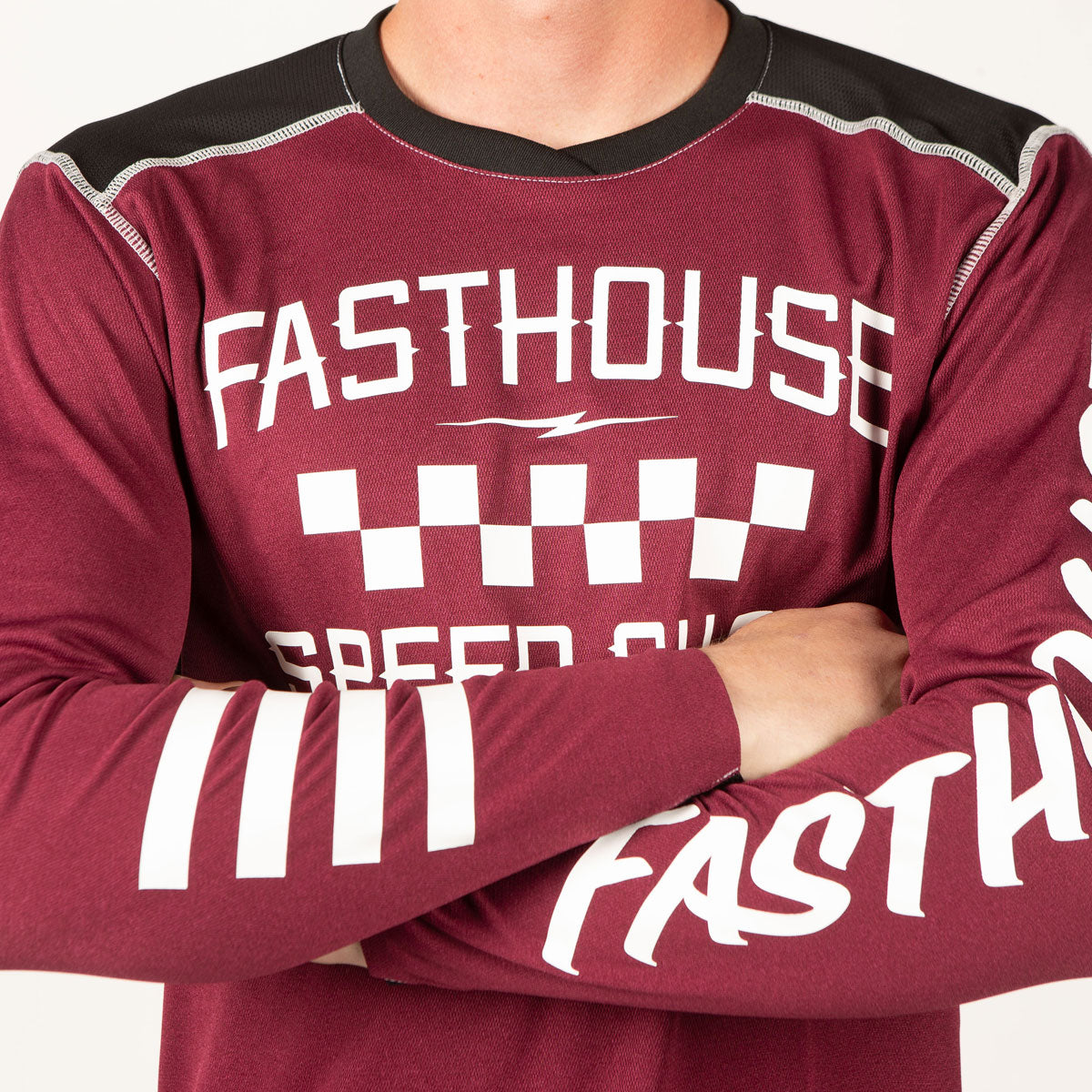 Alloy Roam LS Jersey - Heather Maroon