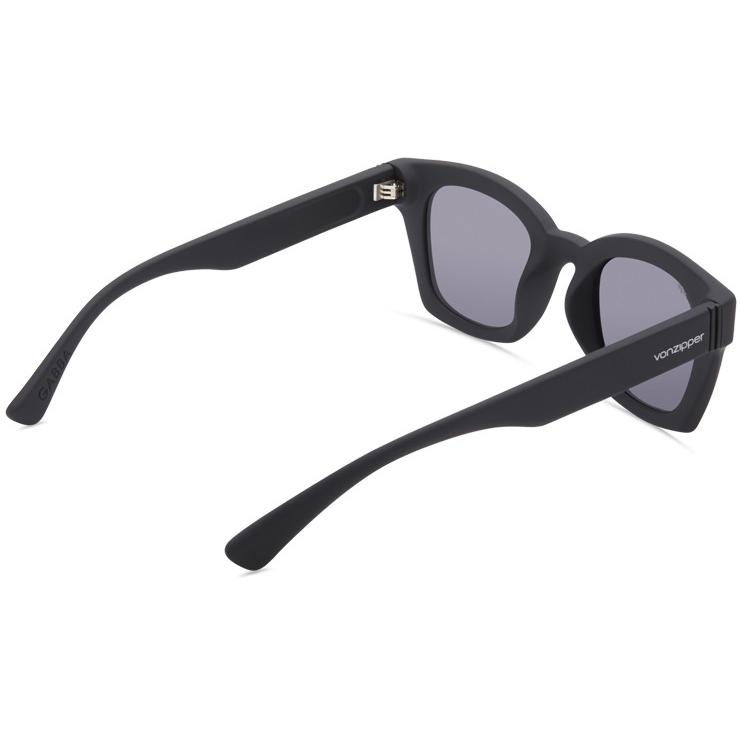VonZipper Gabba Polarized Sunglasses - Black Satin/Vintage Gray