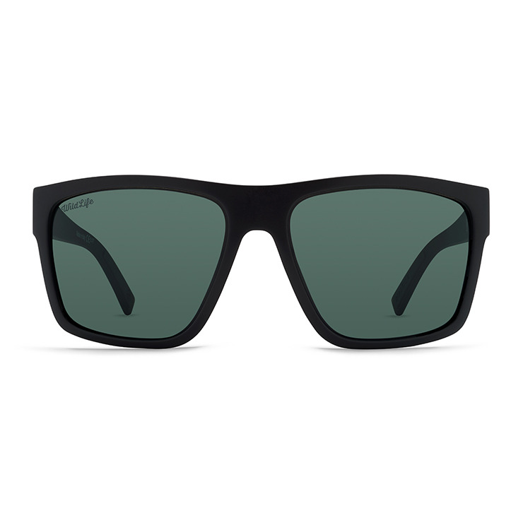 VonZipper Dipstick Polarized Sunglasses - Black Satin/Vintage Gray Fasthouse