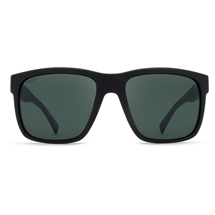 VonZipper Maxis Polarized Sunglasses - Black Satin/Vintage Gray