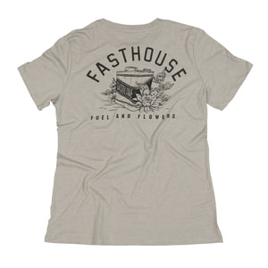 Fasthouse - Fuel & Flowers Heather Stone Womens Tee - Grey